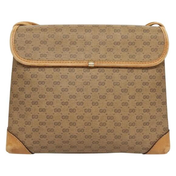 GUCCI Micro GG Supreme Shoulder Bag Pvc Beige Gold 007 92 007 92 - Picture 3 of 13